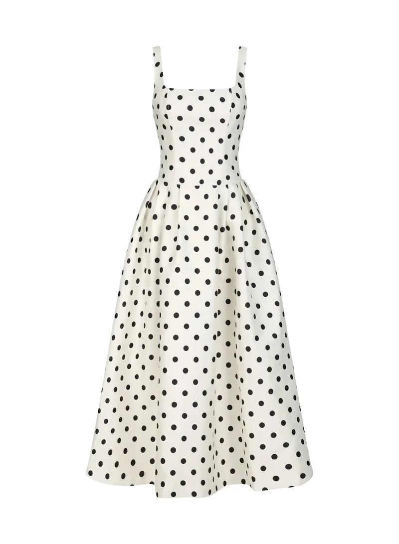 بيلا بارنيت فستان زادا ماكسي بدون أكمام بنقاط مموجة